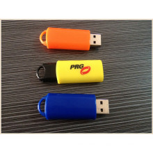 La más nueva impulsión plástica anaranjada del flash del USB para el negocio (EP023)